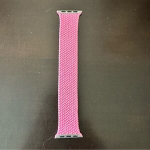 Apple Watch Braided Solo Loop Band in Flamingo Pink Size 7 VGUC Fits 40-42MM OEM